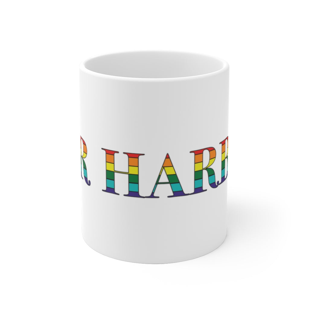 Bar Harbor Rainbow White Ceramic Mug