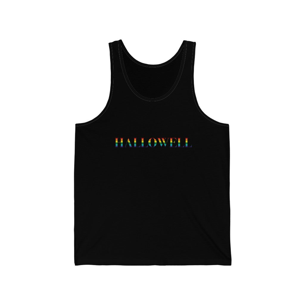 Hallowell Rainbow Unisex Jersey Tank