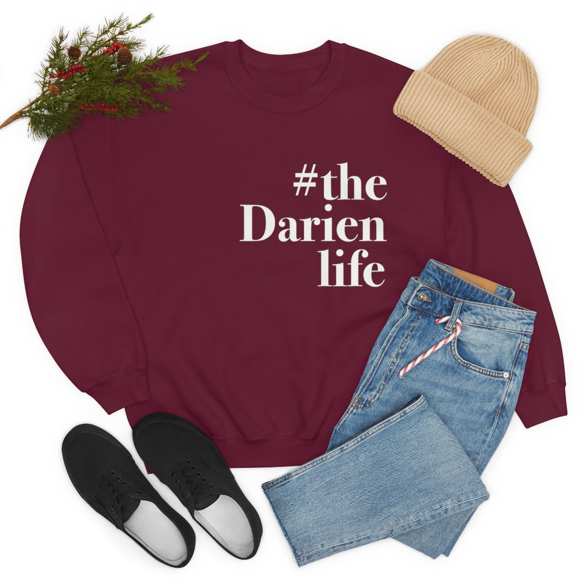 #thedarienlife darien connecticut unisex sweatshirt