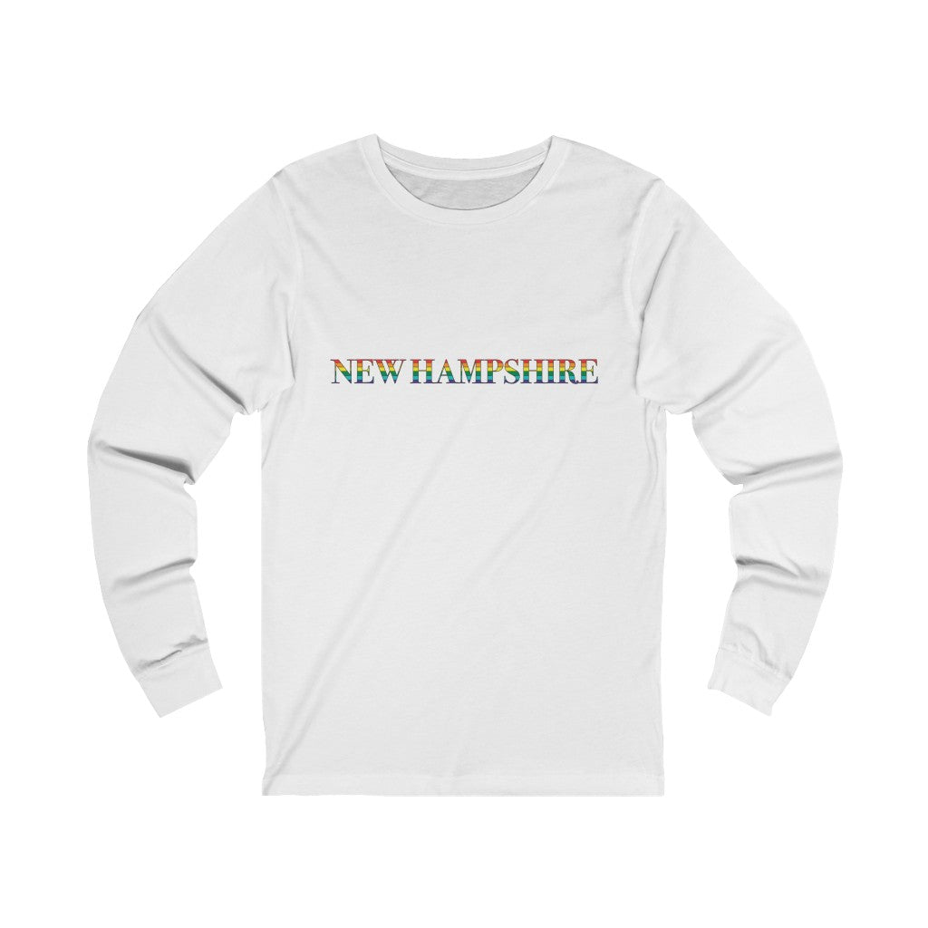 New Hampshire Rainbow Unisex Jersey Long Sleeve Tee