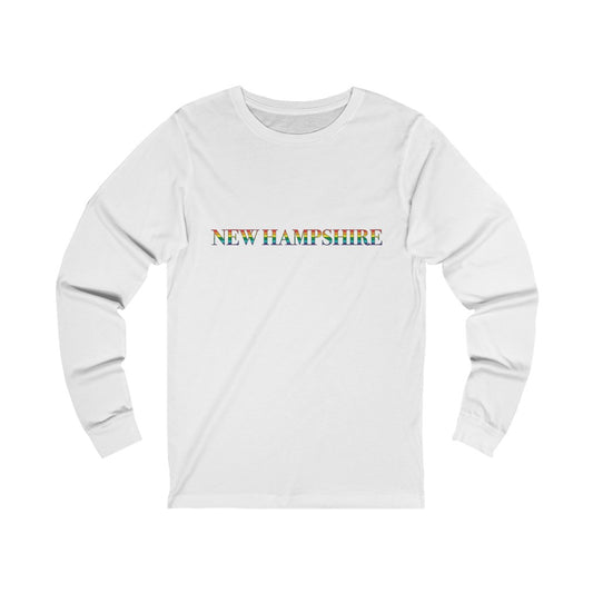 New Hampshire Rainbow Unisex Jersey Long Sleeve Tee