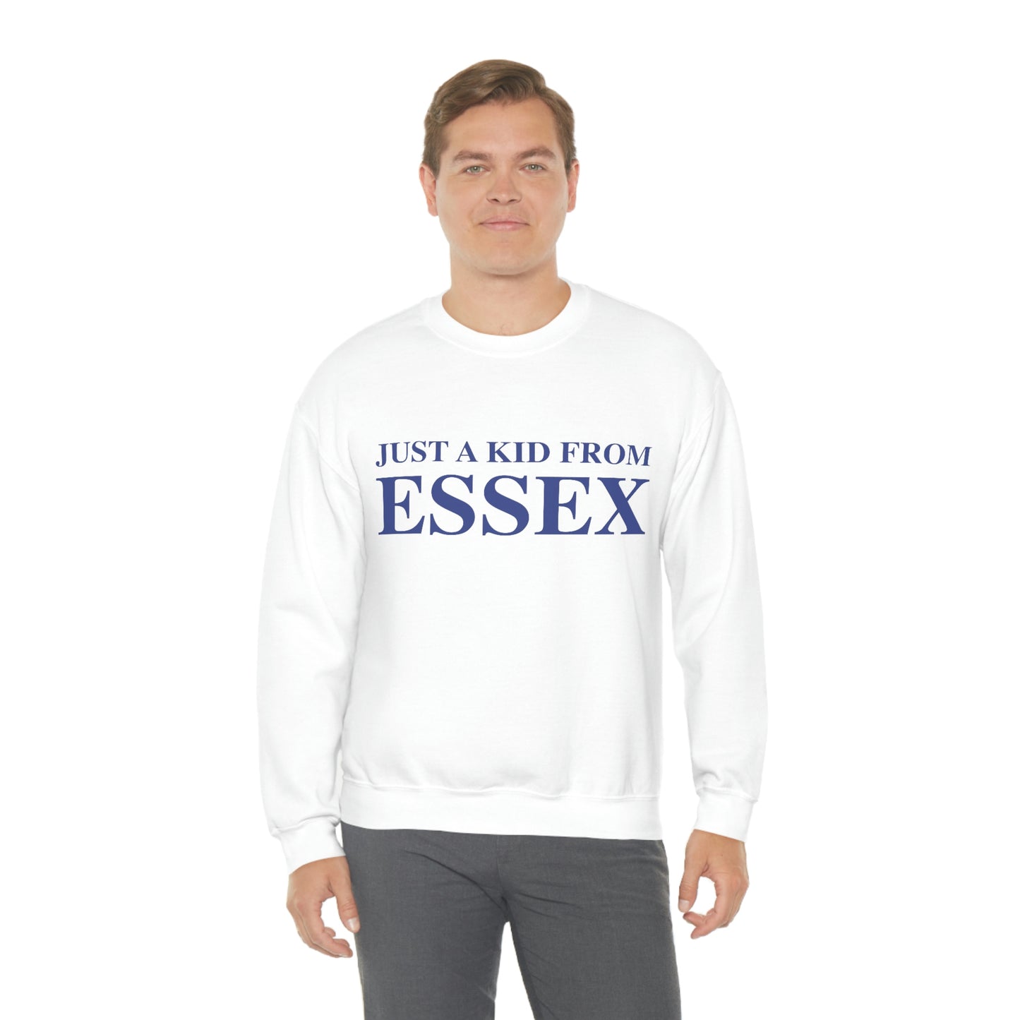 Just a kid from Essex Unisex Heavy Blend™ Crewneck Sweatshirt