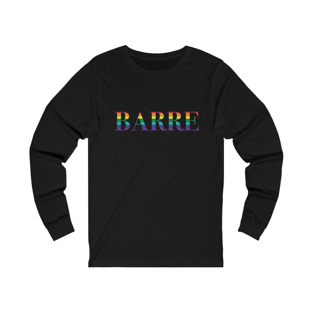 Barre Rainbow Unisex Jersey Long Sleeve Tee