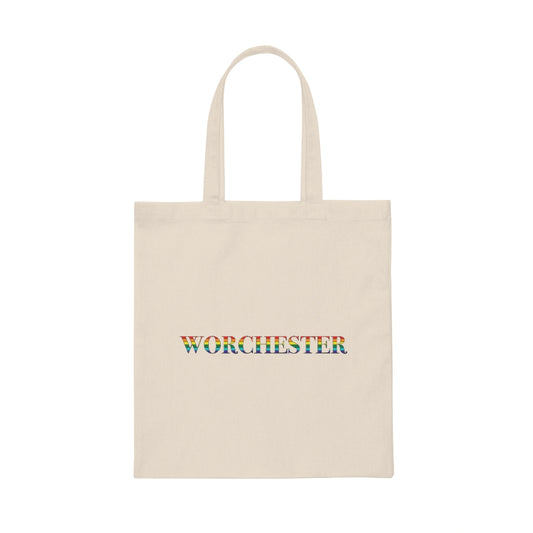 Worchester Rainbow Canvas Tote Bag