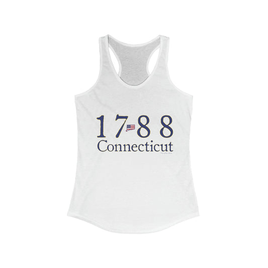 1788 Connecticut American Flag Women's Ideal Racerback Tank