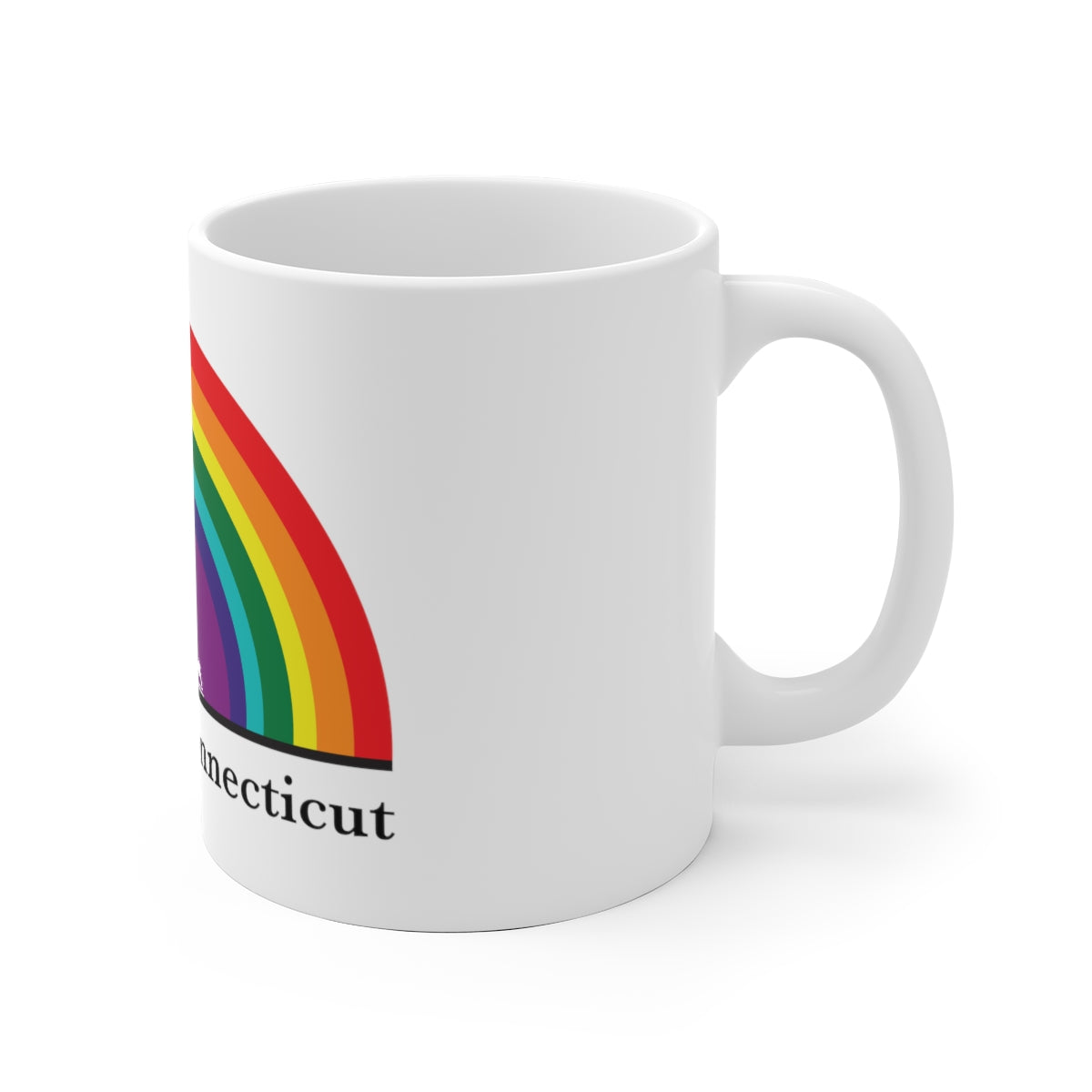 Minuteman Rainbow White Ceramic Mug