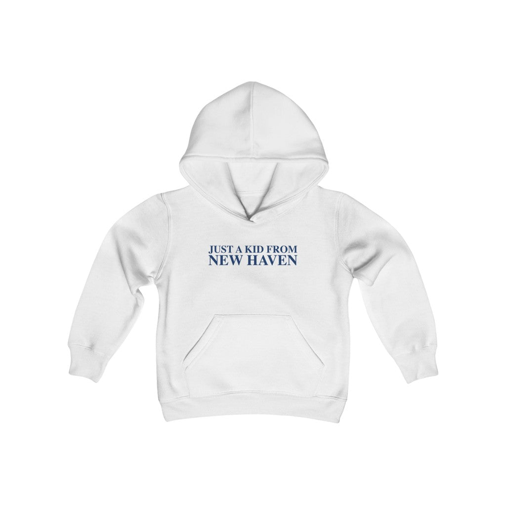 Just a kid from New Haven Youth Heavy Blend Hooded Sweatshirt