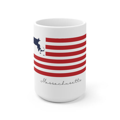 Massachusetts  American Flag collection has tee shirts, mugs, reusable bags, and other apparel and gifts. All proceeds goes to help build the Finding New England brand and get our website up and going. Free shipping on all products. 