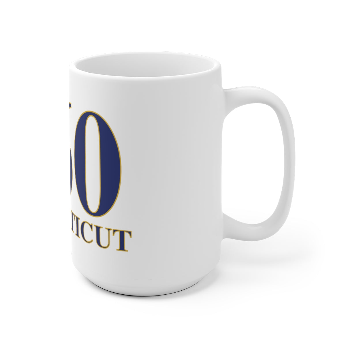 860 Connecticut White Ceramic Mug