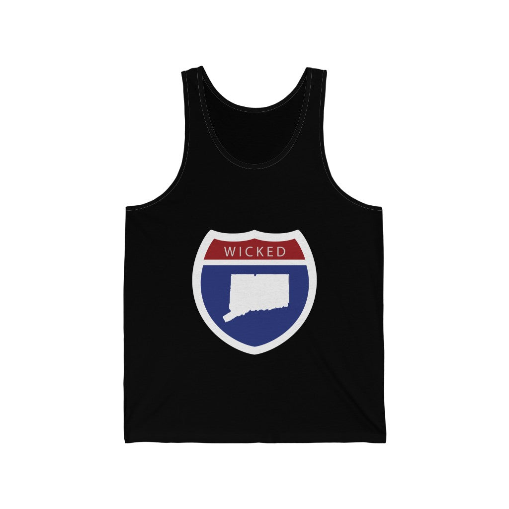 Wicked Connecticut Interstate Unisex Jersey Tank