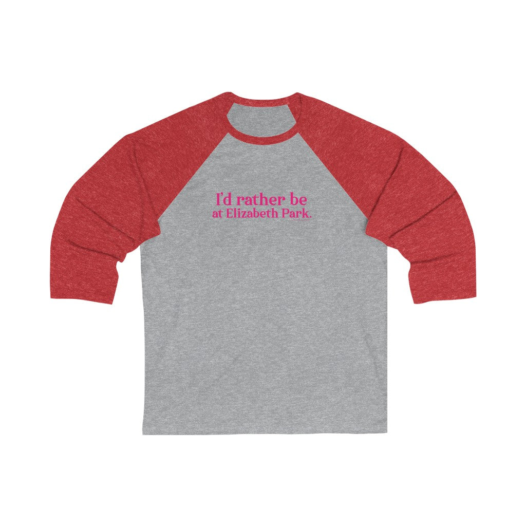 I’d rather be at Elizabeth Park baseball tee.  West Hartford Connecticut tee shirts, hoodies sweatshirts, mugs, and other apparel, home gifts, and souvenirs. Proceeds of this collection go to help Finding Connecticut’s brand. Free USA shipping. 