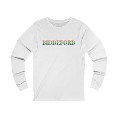 Biddeford Rainbow Unisex Jersey Long Sleeve Tee