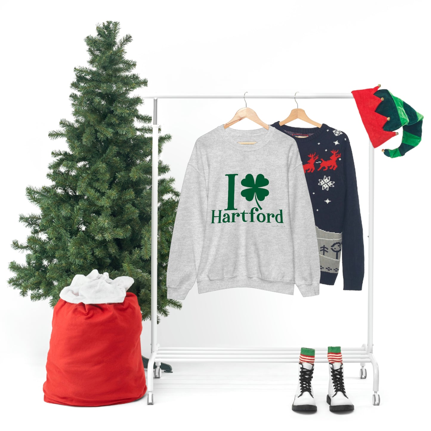 I Clover Hartford Unisex Heavy Blend™ Crewneck Sweatshirt