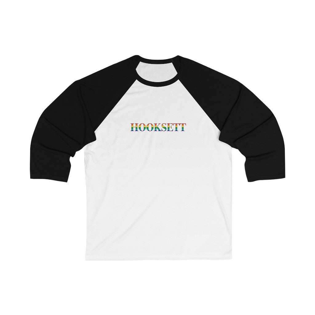 Hooksett Rainbow Unisex 3\4 Sleeve Baseball Tee