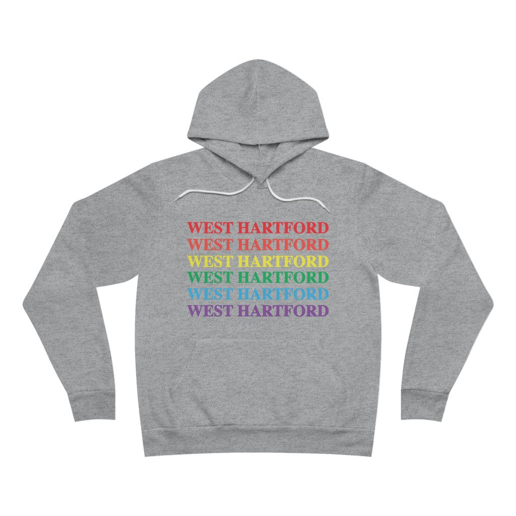 West Hartford Pride hoodie.  West Hartford Connecticut tee shirts, hoodies sweatshirts, mugs, other apparel, home gifts, and souvenirs.  10% of the Proceeds of this collection will be donated to a Connecticut LGBTQ organization. Free USA shipping. 