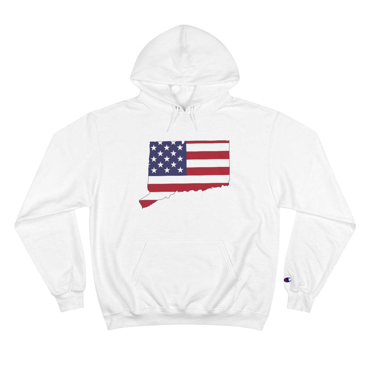 ct / connecticut american flag hooded sweatshirt hoodie