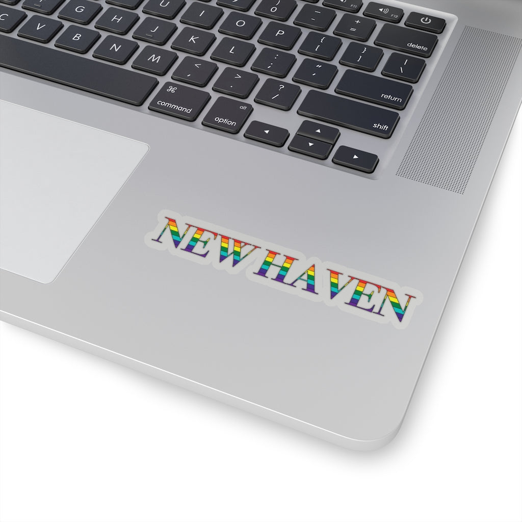 New Haven Rainbow Kiss-Cut Stickers