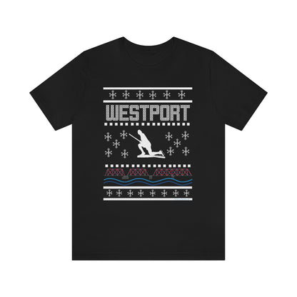 westport ct / connecticut ugly chirstmas sweater tee shirt 