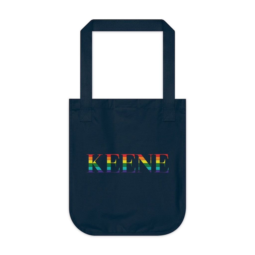 Keene Rainbow Organic Canvas Tote Bag