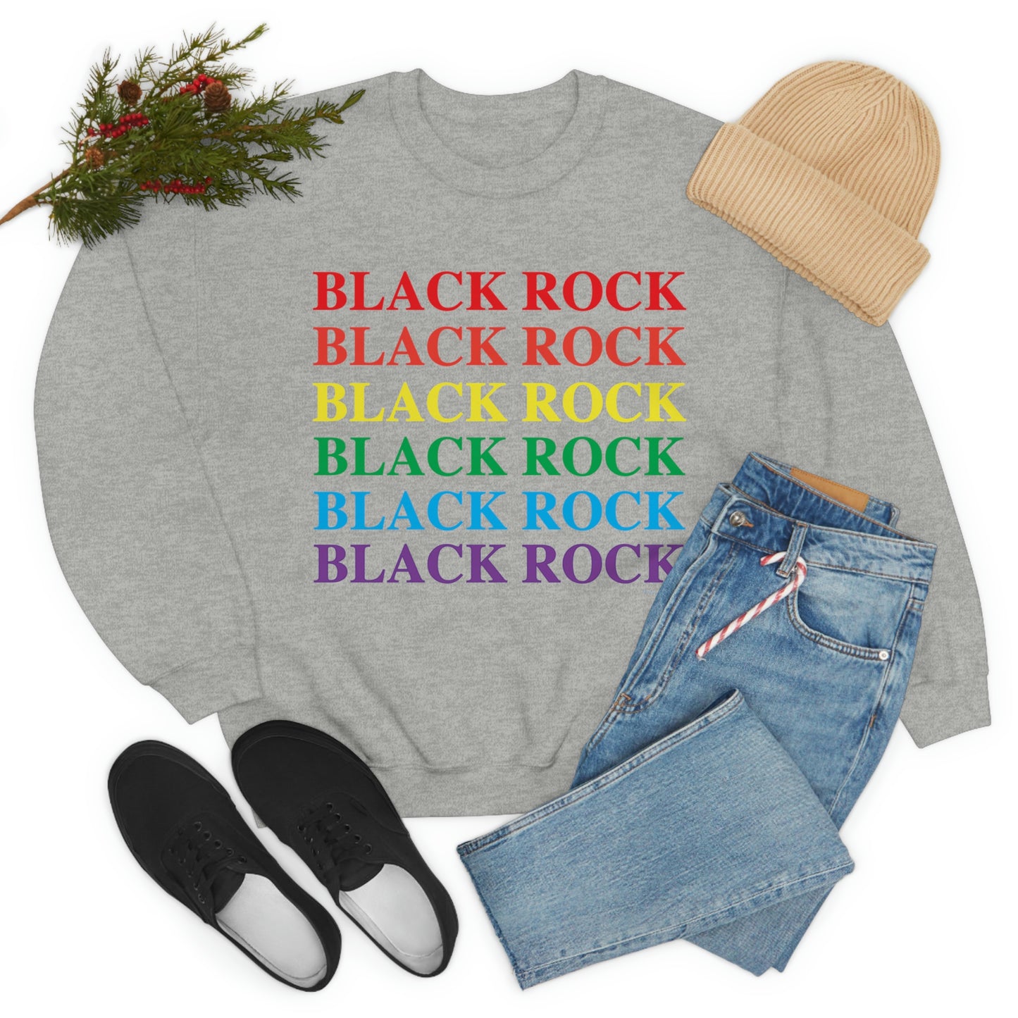 Black Rock Pride Unisex Heavy Blend™ Crewneck Sweatshirt