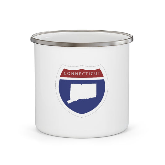 Connecticut Interstate Enamel Camping Mug