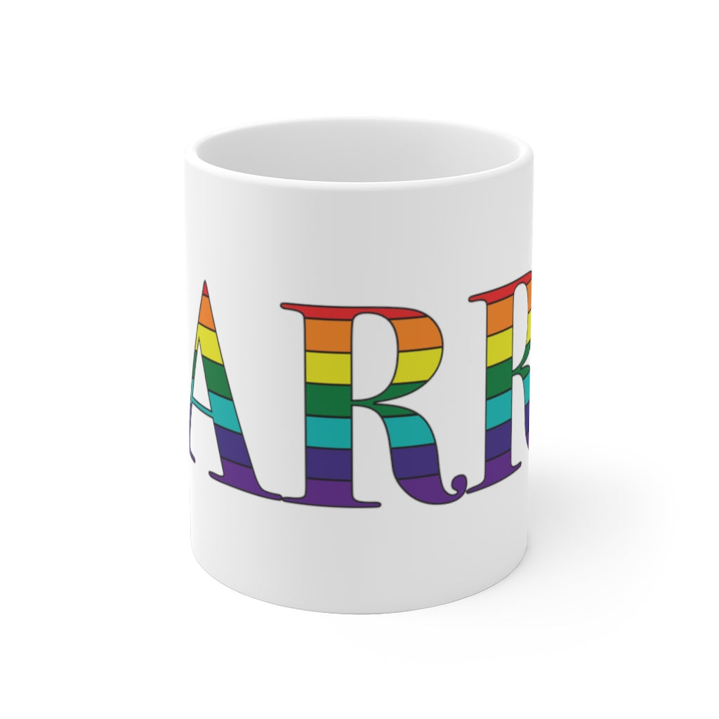 Barre Rainbow White Ceramic Mug