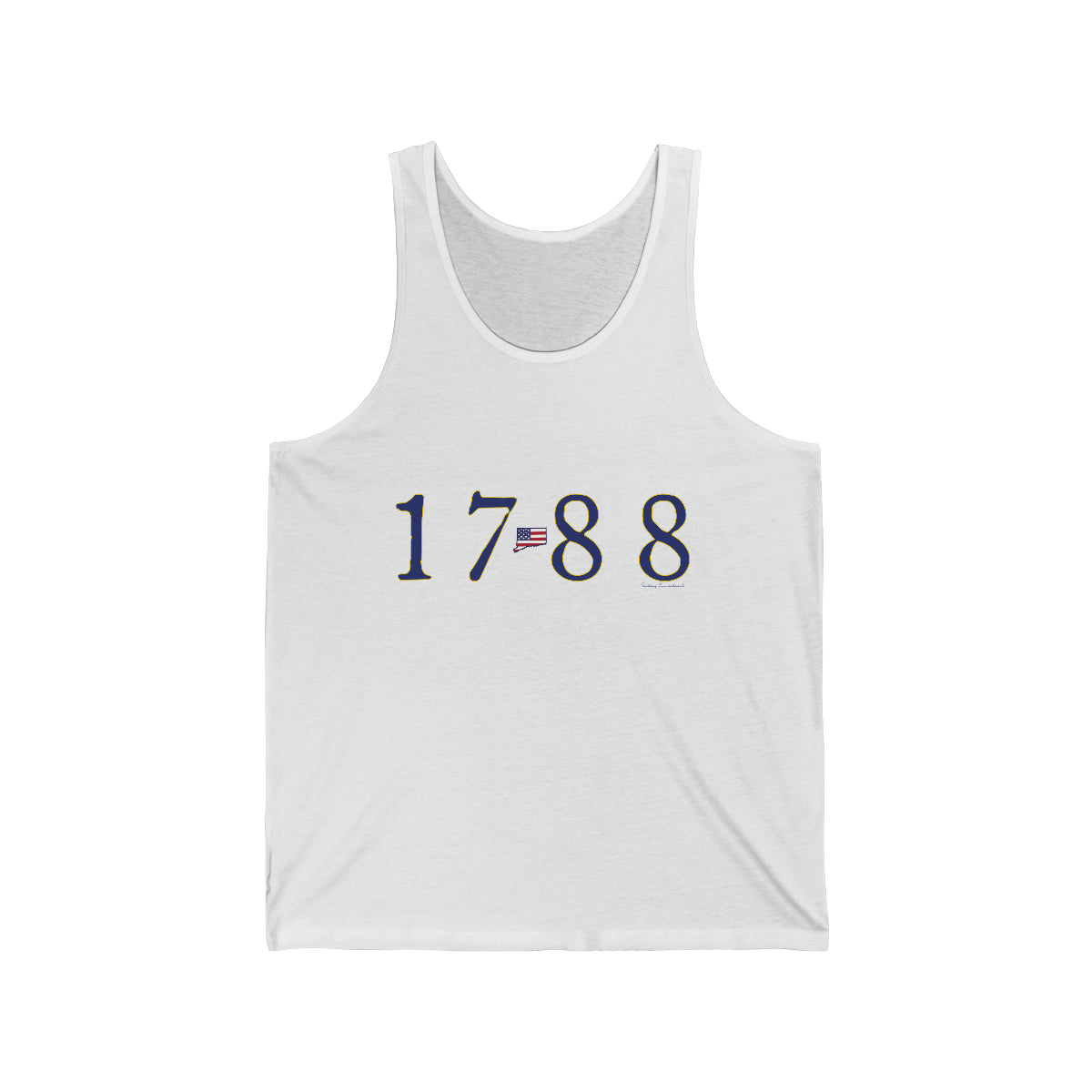 1788 Connecticut unisex tank top 