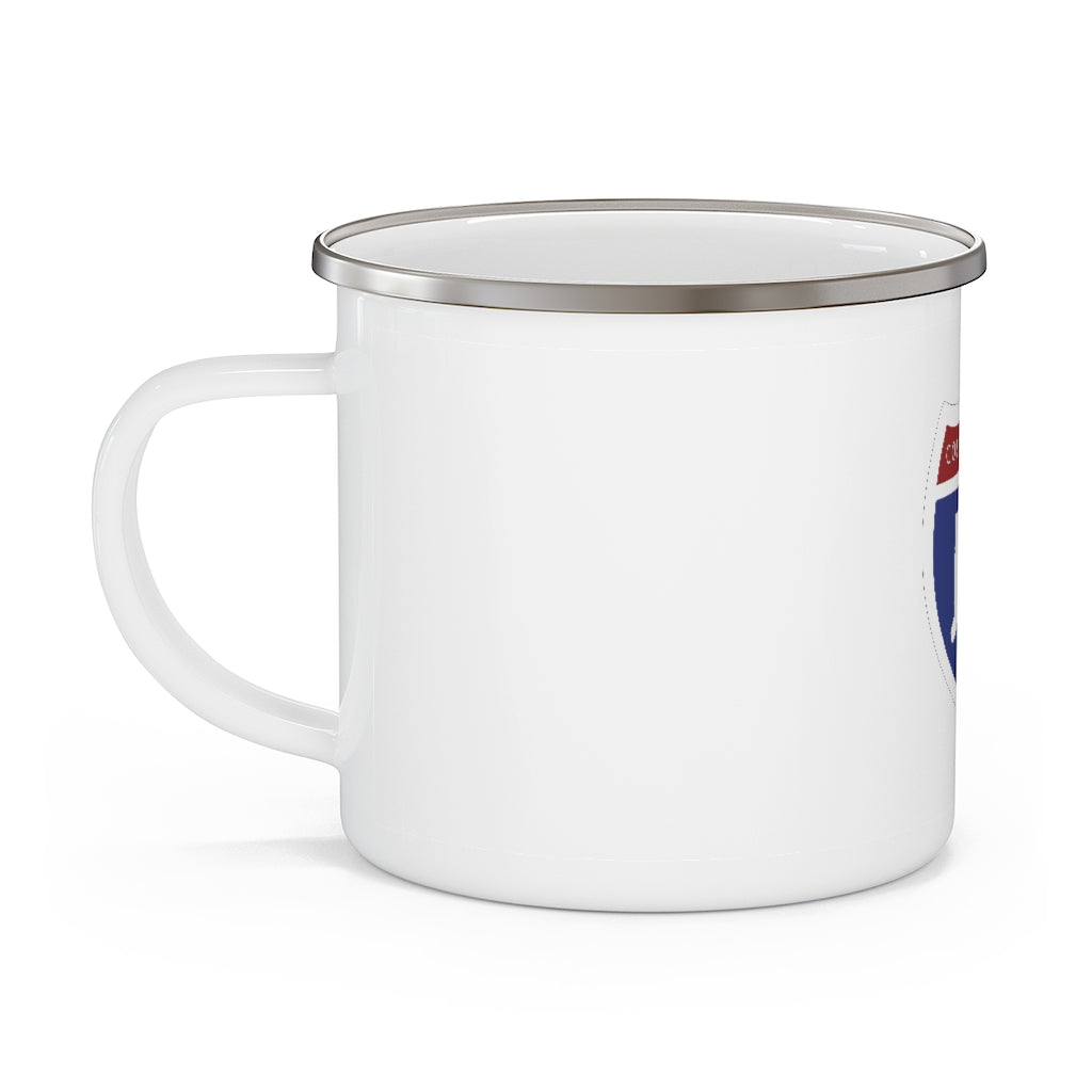 Connecticut Interstate Enamel Camping Mug