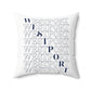 Westport On Repeat Spun Polyester Square Pillow