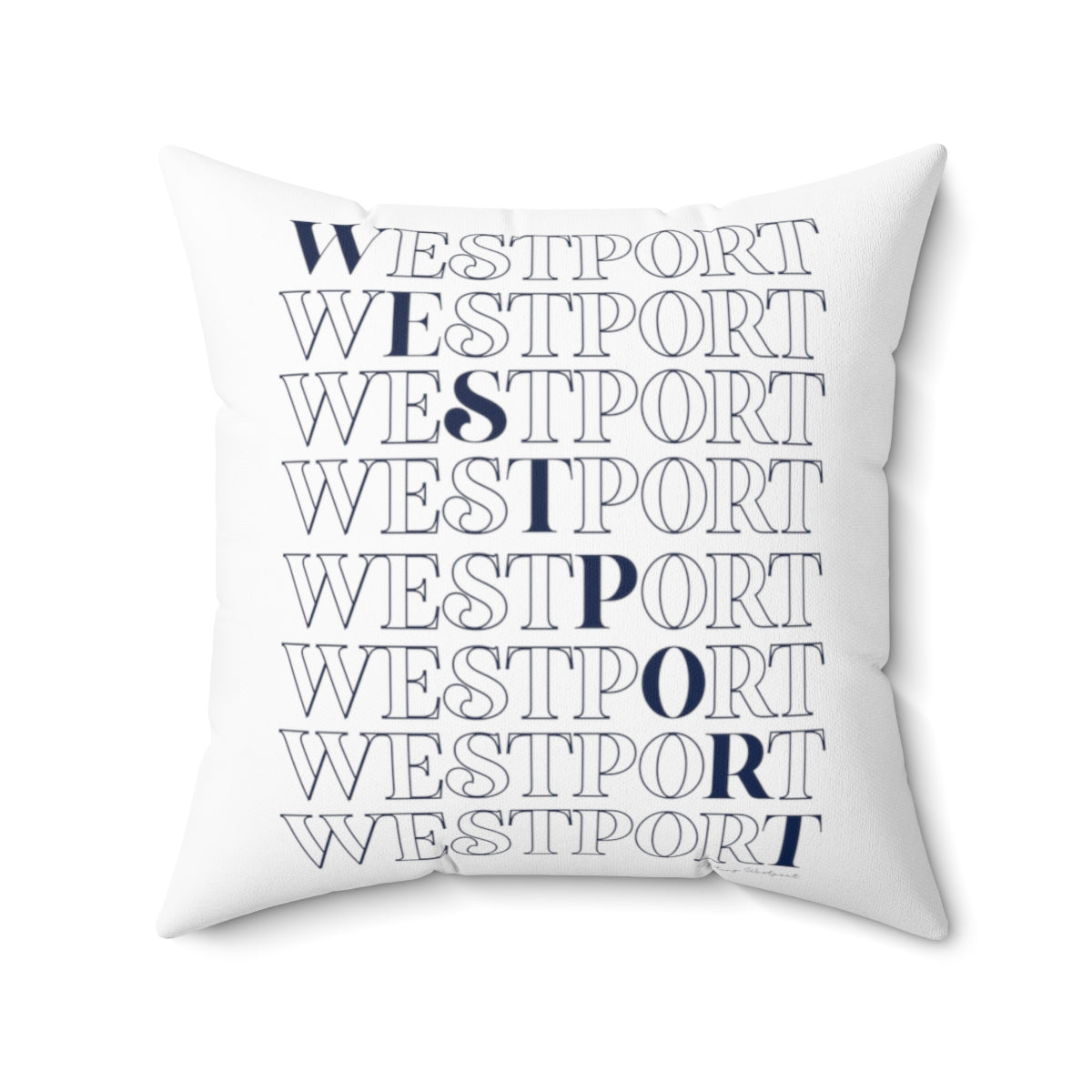 Westport On Repeat Spun Polyester Square Pillow