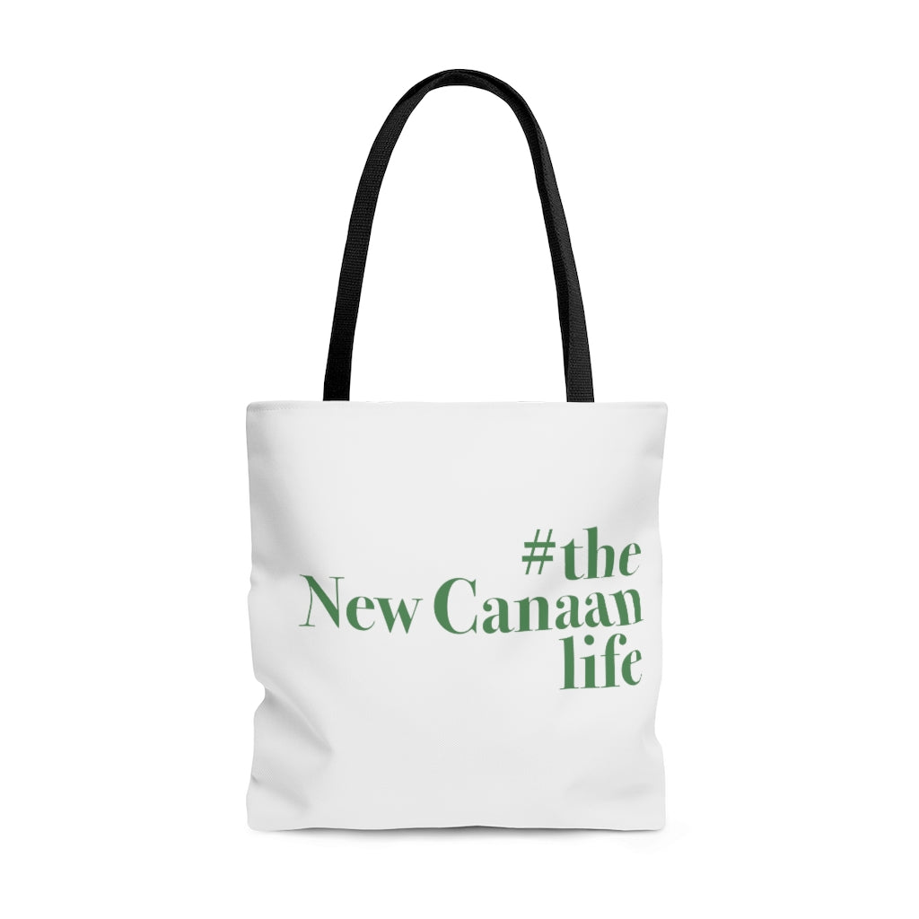 #thenewcanaanlife AOP Tote Bag