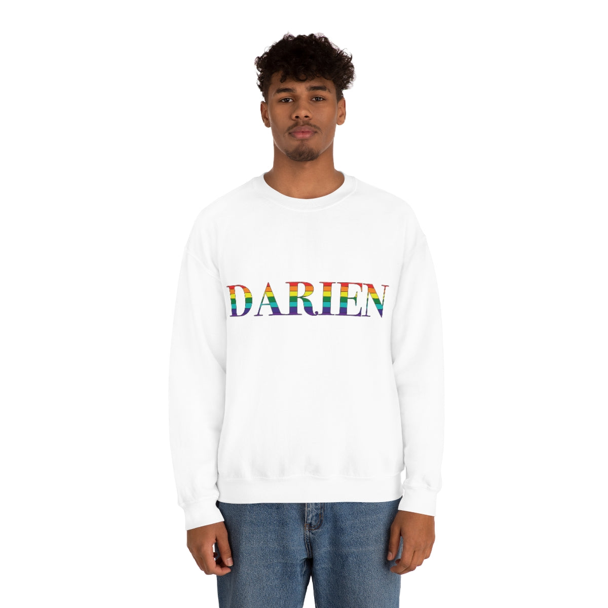 Darien Rainbow Unisex Heavy Blend™ Crewneck Sweatshirt