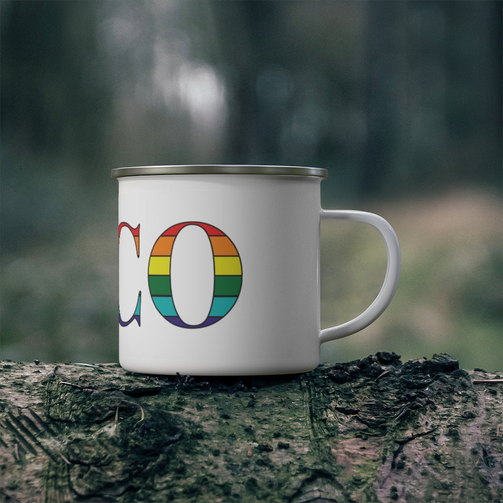 Saco Rainbow Enamel Camping Mug