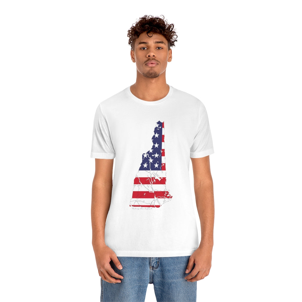 New Hampshire American flag hoodie, tee shirts, shirts, apparel, sweatshirts, mugs and gifts. Proceeds go to help build Finding Connecticut and the Finding New England Brand • New Hampshire apparel • Free USA shipping on all products. 