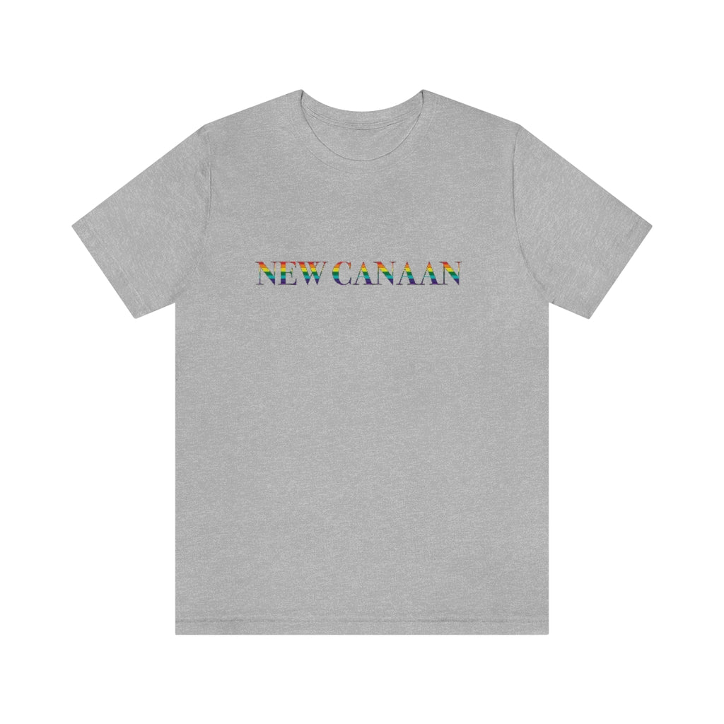 New Canaan Rainbow Unisex Jersey Short Sleeve Tee