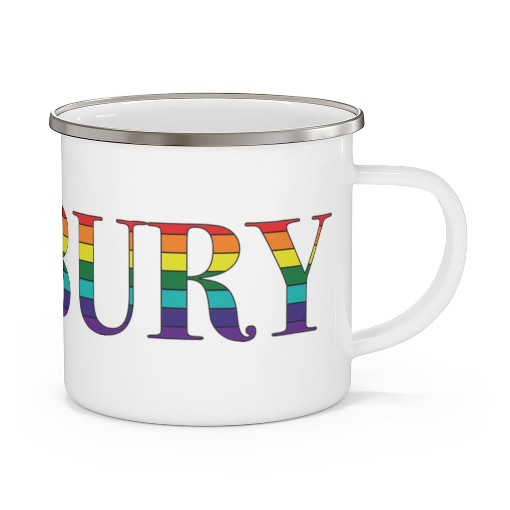 Danbury rainbow mug, danbury pride