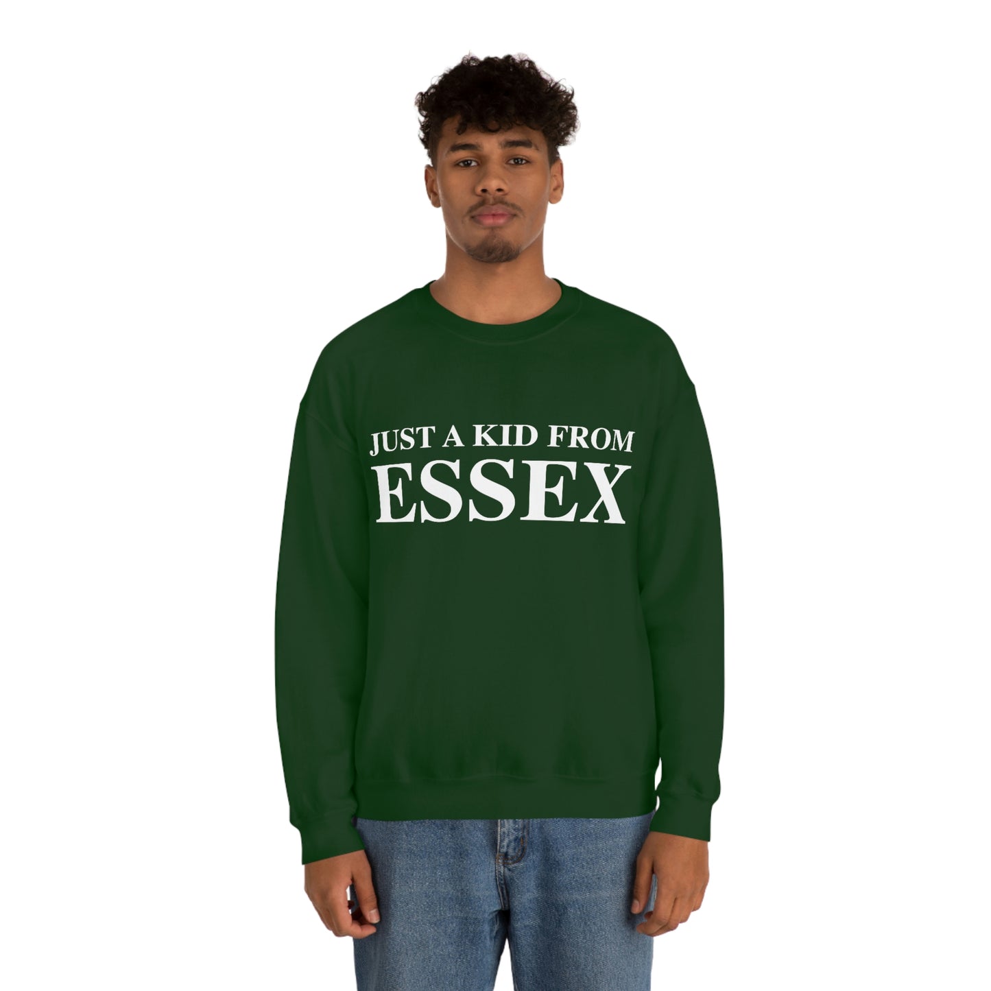 Just a kid from Essex Unisex Heavy Blend™ Crewneck Sweatshirt