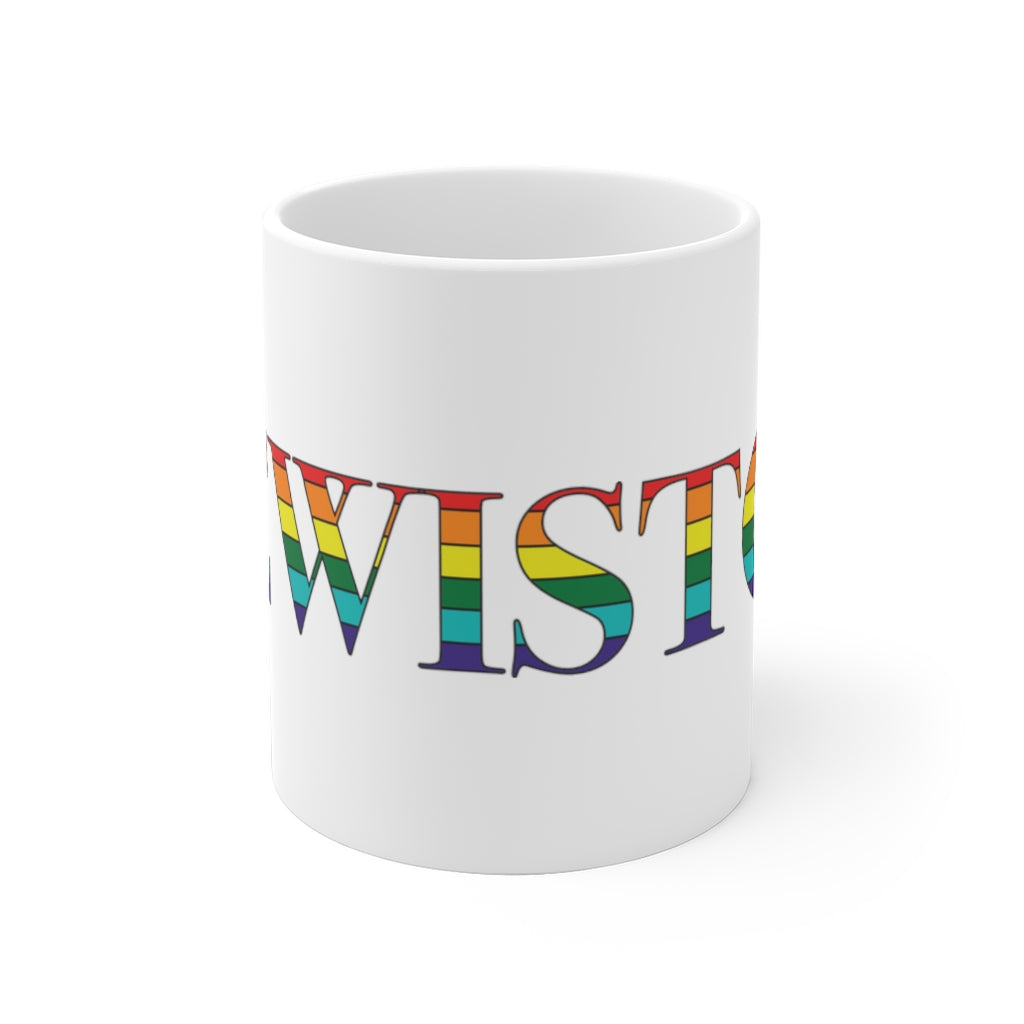 Lewiston Rainbow White Ceramic Mug