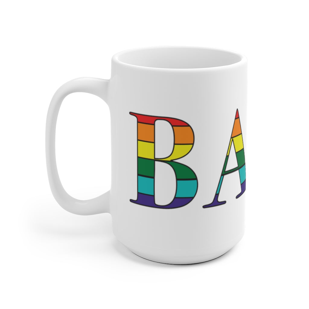 Bath Rainbow White Ceramic Mug