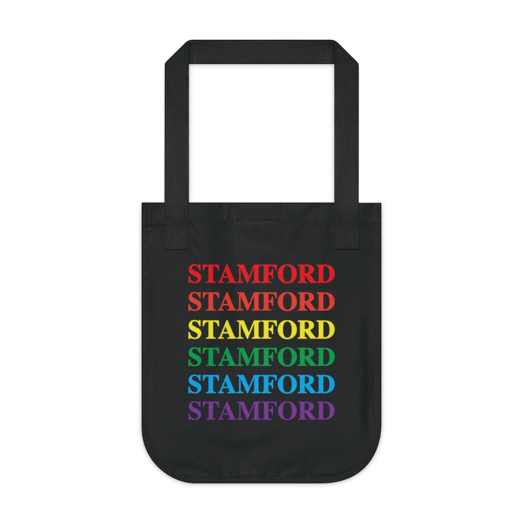 Do you have Stamford Pride?  Stamford, Connecticut apparel and gifts including mugs including LGBTQ inspired tote bags