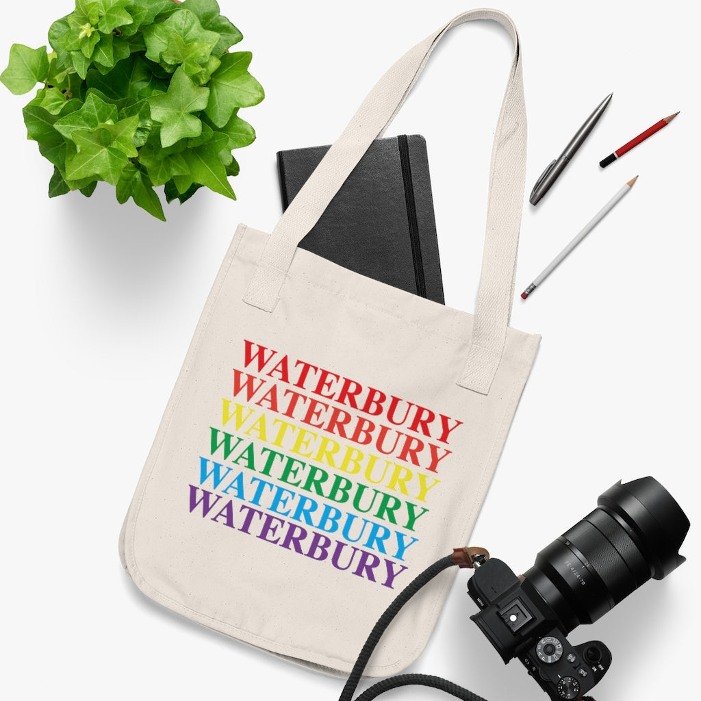 Waterbury Pride Organic Canvas Tote Bag