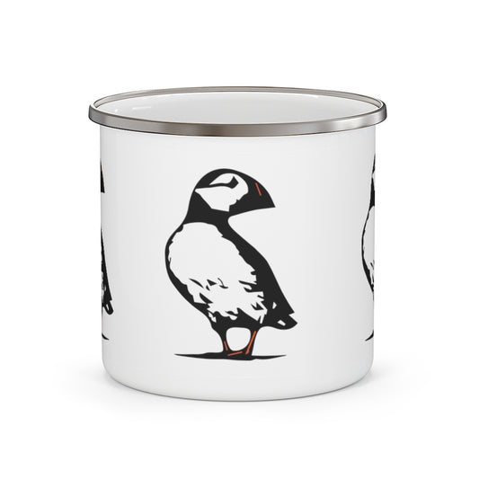 Puffin camping mug