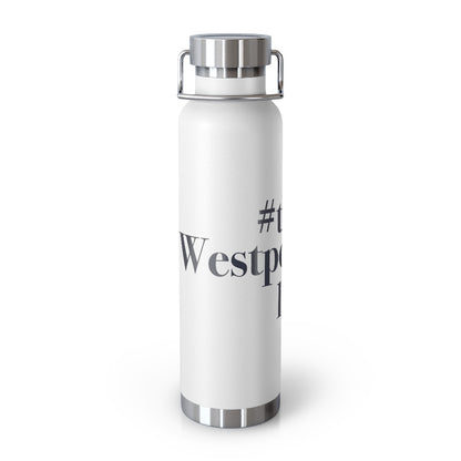 #thewestportlife 22 oz Vacuum Insulated Bottle  Do you live the #thewestportlife? Living the #thewestportlife is a lifestyle and proudly show it off the world that your beach of choice is Compo Beach and you support the local lifestyle.  Free USA shipping on all products.  Proceeds of this collection goes to help grow Finding Westport and Finding Connecticut’s brand. 