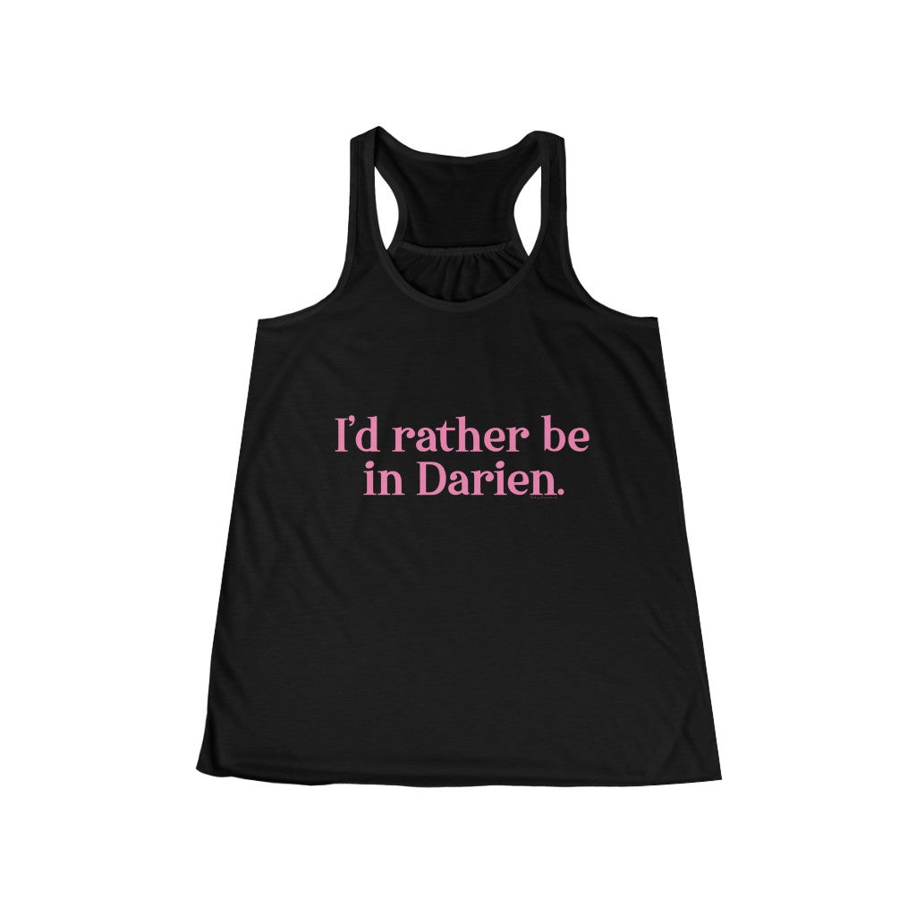 I'd rather be in darien connecticut tank top shirt