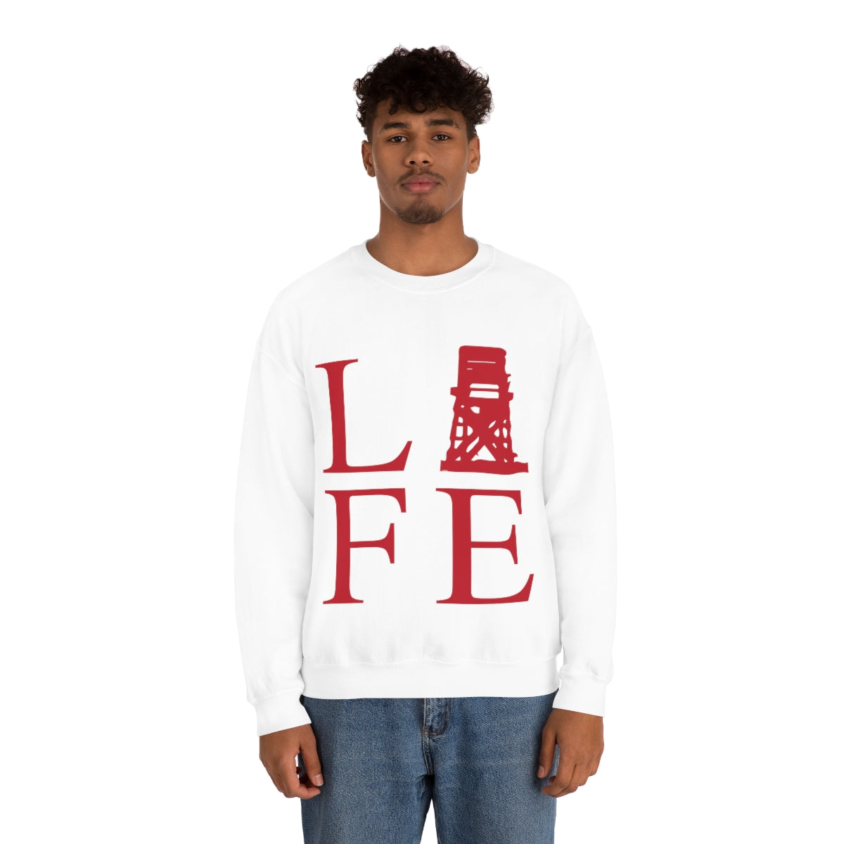 Fairfield Life (front) Unisex Heavy Blend™ Crewneck Sweatshirt