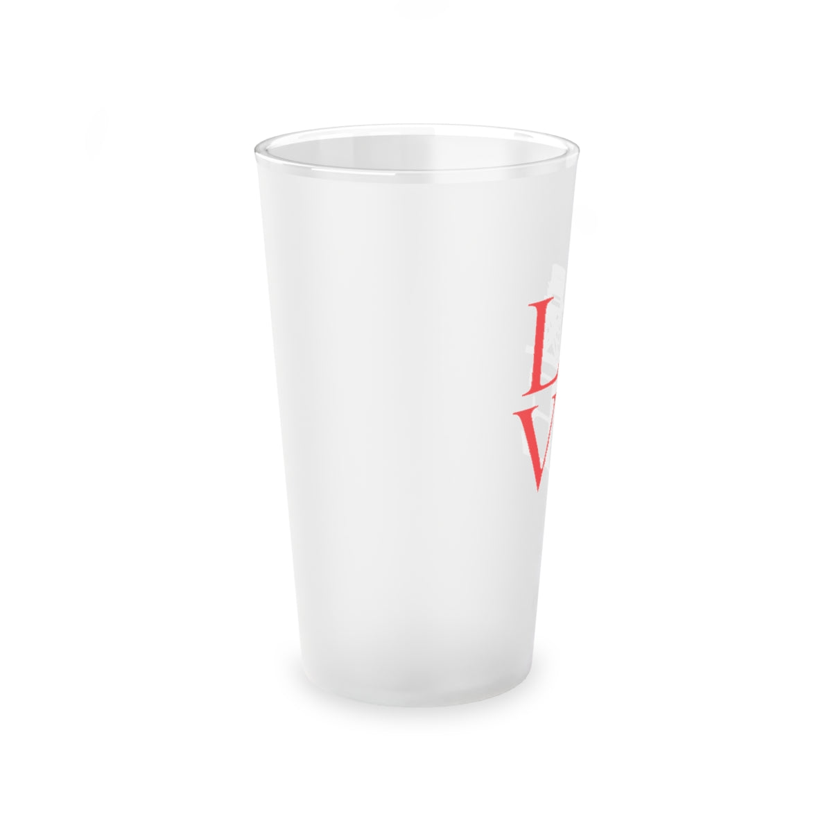 Fairfield Love Frosted Pint Glass, 16oz