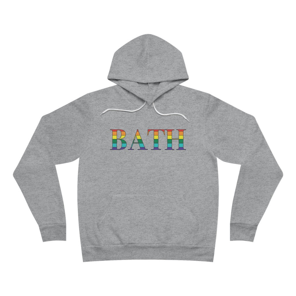 Bath Rainbow Unisex Sponge Fleece Pullover Hoodie