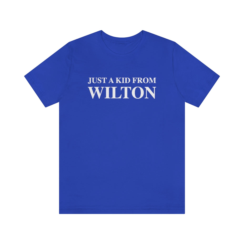 just a kid from wilton tee shirt