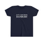 just a kid from danbury ct childrens tee shirt