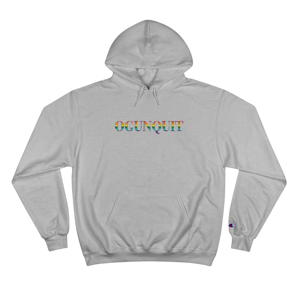 Ogunquit Rainbow  Champion Hoodie